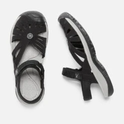 Women's Keen Rose Sandal - Black/Neutral Gray - Regular (B) -Sneakers Shop 1008783 top