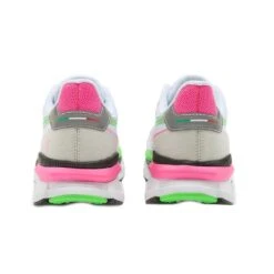 Diadora Women's Atomo V7000 Running Shoe - White/Green Fluo/Pink Fluo -Sneakers Shop 101.179068 D0250 20 HR