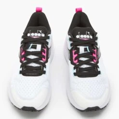 Diadora Women's Vigore 2 Running Shoe - White/Pink Fluo/Black - Regular (B) -Sneakers Shop 101.179072 C6034 50 HR