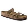 Birkenstock Women's Franca Cork Tobacco Brown Oiled Leather- Regular/Wide -Sneakers Shop 1015930