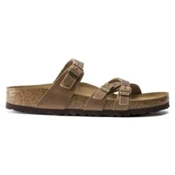 Birkenstock Women's Franca Cork Tobacco Brown Oiled Leather- Regular/Wide -Sneakers Shop 1015930 side
