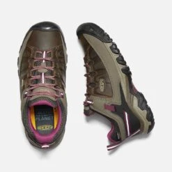 Keen Women's Targhee III Waterproof Hiking Shoe - Weiss/Boysenberry- Regular (B) -Sneakers Shop 1018177 PLD PDP