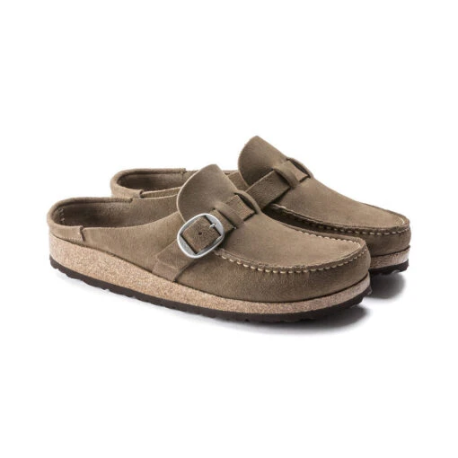 Birkenstock Women's Buckley Suede - Grey Taupe- Medium/Narrow - Image 4