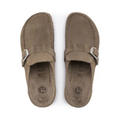 Birkenstock Women's Buckley Suede - Grey Taupe- Medium/Narrow -Sneakers Shop 1019490 top 1