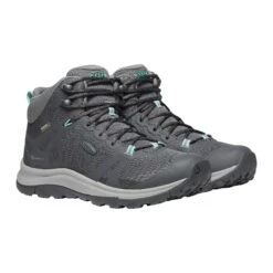 Keen Women's Terradora II Mid Waterproof Hiking Boot - Magnet/Ocean Wave - Regular (B) -Sneakers Shop 1022353 PLA large