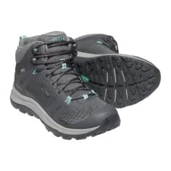 Keen Women's Terradora II Mid Waterproof Hiking Boot - Magnet/Ocean Wave - Regular (B) -Sneakers Shop 1022353 PPS large