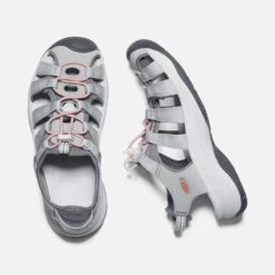 Keen Women's Astoria West Sandal - Grey/Coral- Regular (B) -Sneakers Shop 1023589 PLD PDP 1