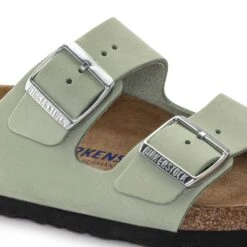 Birkenstock Women's Arizona Nubuck - Matcha- Medium/Narrow -Sneakers Shop 1024116 detail 1