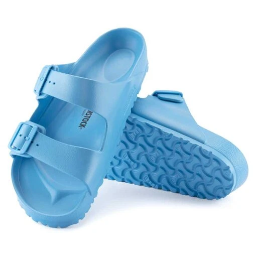 Birkenstock Women's Arizona EVA Sandal- Sky Blue- Medium/Narrow - Image 2