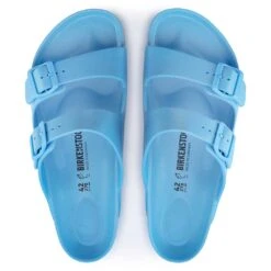 Birkenstock Women's Arizona EVA Sandal- Sky Blue- Medium/Narrow -Sneakers Shop 1024588 1024505 top