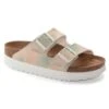 Birkenstock Women's Arizona Platform Sandal- Watercolor Pink- Medium/Narrow -Sneakers Shop 1024597