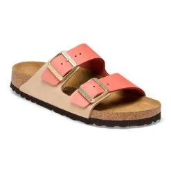 Birkenstock Women's Arizona Nubuck Sandal - Mars/Sandcastle - Regular (B)