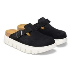 Birkenstock Women's Boston Chunky - Black - Medium/Narrow (B)