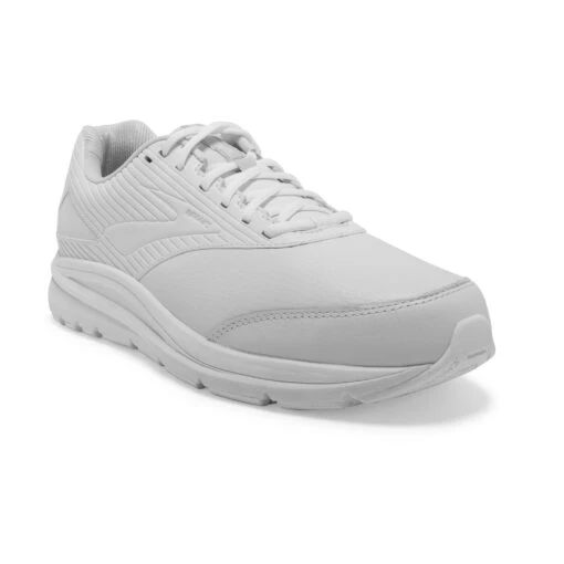 BROOKS Men's Addiction Walker 2 Walking Shoe- White/White- Extra Wide (4E) - Image 2
