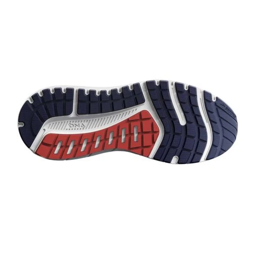 BROOKS Men's Beast 20 Running Shoe - Peacoat/Midnight/Red - Wide (2E) - Image 6
