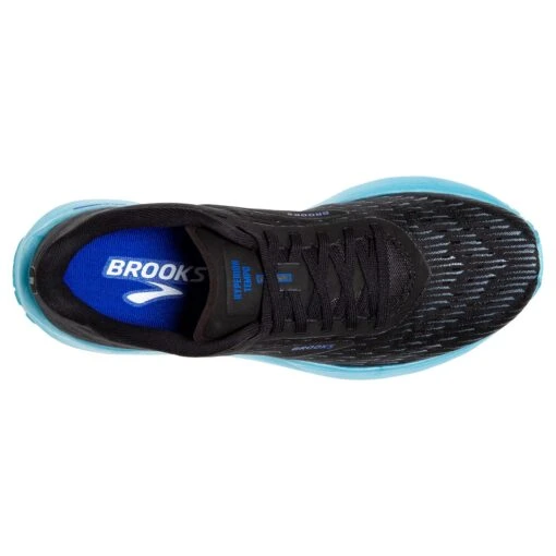BROOKS Men's Hyperion Tempo Running Shoe - Black/Iced Aqua/Blue - Regular (D) - Image 6