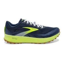 BROOKS Men's Catamount Trail Running Shoe - Titan/Peacoat/Nightlife - Regular (D)
