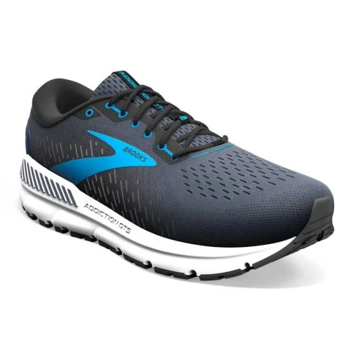 BROOKS Men's Addiction GTS 15 Running Shoe- India Ink/Black/Blue- Narrow (B) - Image 2