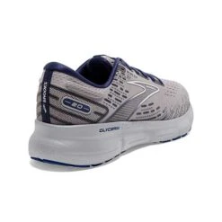 BROOKS Men's Glycerin 20 Running Shoe - Alloy/Grey/Blue Depths - Regular (D) -Sneakers Shop 110382 070 H Glycerin 20