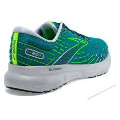 BROOKS Men's Glycerin 20 Running Shoe - Kayaking/Heron/Green Gecko - Regular (D) -Sneakers Shop 110382 386 H Glycerin 20