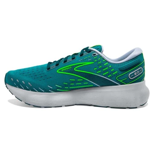 BROOKS Men's Glycerin 20 Running Shoe - Kayaking/Heron/Green Gecko - Regular (D) - Image 4