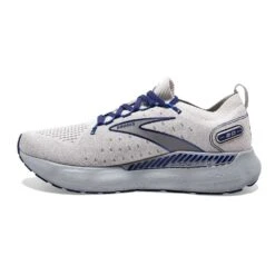 BROOKS Men's Glycerin StealthFit GTS 20 Running Shoe- Oyster/Alloy/Blue Depths- Regular (D) -Sneakers Shop 110385 081 M Glycerin StealthFit GTS 20