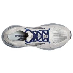 BROOKS Men's Glycerin StealthFit GTS 20 Running Shoe- Oyster/Alloy/Blue Depths- Regular (D) -Sneakers Shop 110385 081 O Glycerin StealthFit GTS 20