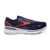 BROOKS Men's Adrenaline GTS 23 Running Shoe - Peacoat/Orange/Surf The Web- Regular (D) -Sneakers Shop 110391 438 L Adrenaline GTS 23