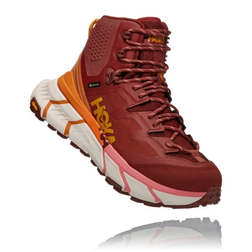 Hoka Women's TenNine Hike GoreTEXHiking Shoes - Cherry Mahogany/Strawberry Ice - Regular (B) - Image 2