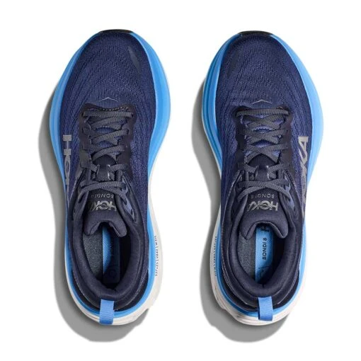 Hoka Men's Bondi 8 Running Shoe - Outer Space/All Aboard - Wide (2E) - Image 7