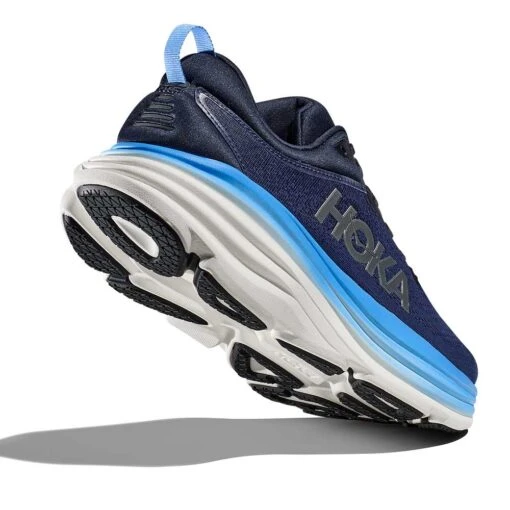 Hoka Men's Bondi 8 Running Shoe - Outer Space/All Aboard - Wide (2E) - Image 5