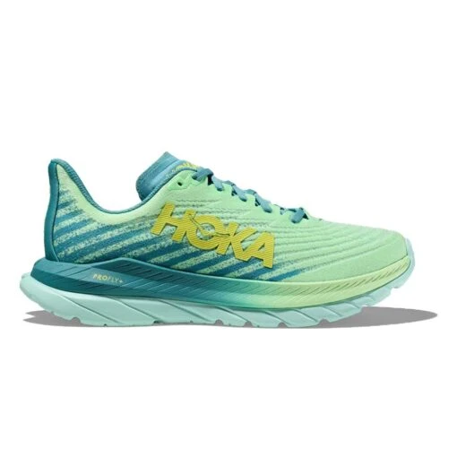 Hoka Men's Mach 5 Running Shoe - Lime Glow/Ocean Mist - Regular (D) -Sneakers Shop 1127893 LGOM 1