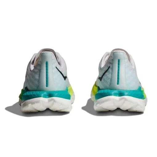 Hoka Men's Mach 5 Running Shoe - White/Blue Glass - Regular (D) - Image 5