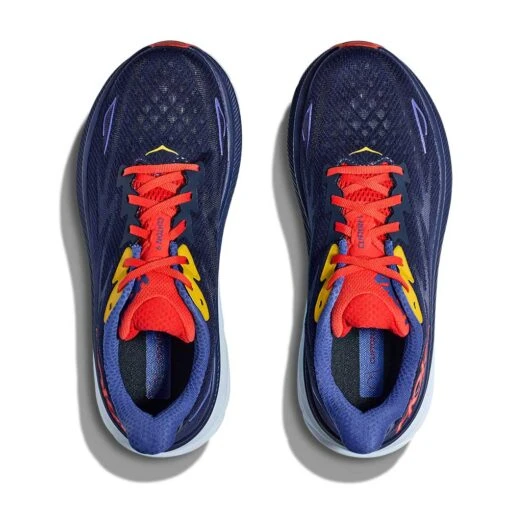 Hoka Men's Clifton 9 Running Shoe - Bellwether Blue/Dazzling Blue - Regular (D) - Image 7