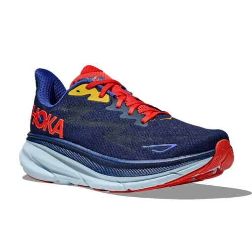 Hoka Men's Clifton 9 Running Shoe - Bellwether Blue/Dazzling Blue - Regular (D) - Image 2