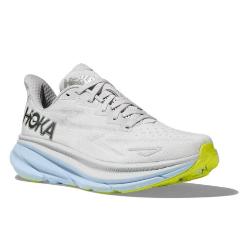 Hoka Women's Clifton 9 Running Shoe - Nimbus Cloud/Ice Water -Wide (D) - Image 2