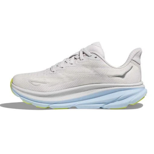 Hoka Women's Clifton 9 Running Shoe - Nimbus Cloud/Ice Water -Wide (D) - Image 4