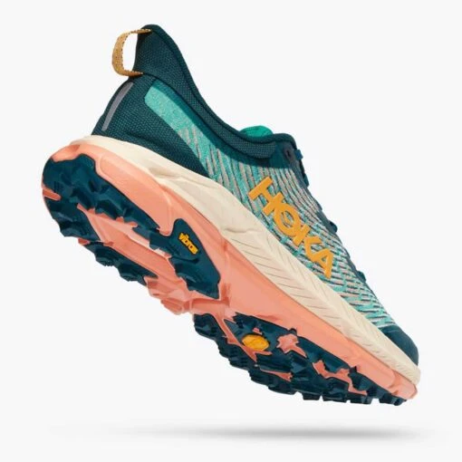 Hoka Women's Mafate Speed 4 Trail Shoe - DeepTeal/Water Garden - Regular (B) - Image 4