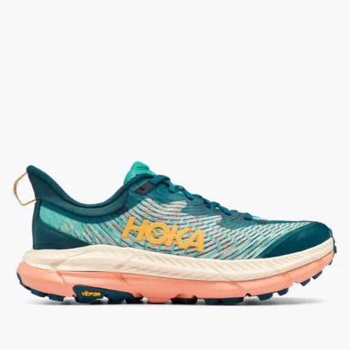 Hoka Women's Mafate Speed 4 Trail Shoe - DeepTeal/Water Garden - Regular (B) - Image 5