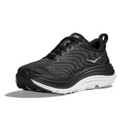 Hoka Men's Gaviota 5 Running Shoe - Black/White - Wide (2E) -Sneakers Shop 1134234 BWHT 3