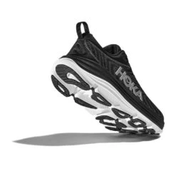 Hoka Men's Gaviota 5 Running Shoe - Black/White - Wide (2E) -Sneakers Shop 1134234 BWHT 4