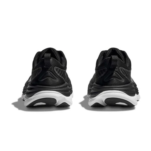 Hoka Men's Gaviota 5 Running Shoe - Black/White - Wide (2E) - Image 6