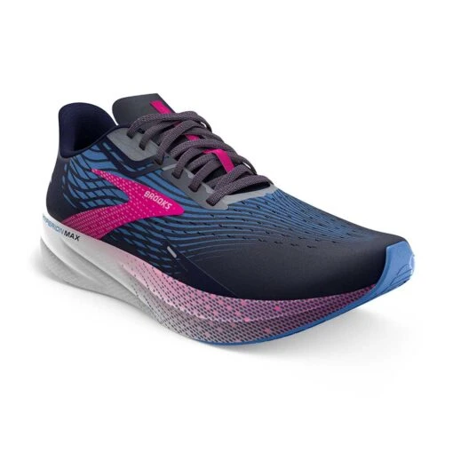 BROOKS Women's Hyperion Max Running Shoe - Peacoat/Marina Blue/Pink Glo - Regular (B) - Image 2