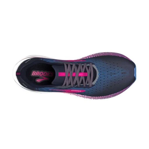 BROOKS Women's Hyperion Max Running Shoe - Peacoat/Marina Blue/Pink Glo - Regular (B) - Image 5