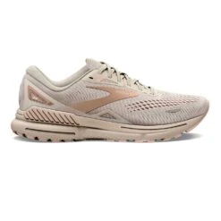 BROOKS Women's Adrenaline GTS 23 Running Shoe - Crystal Grey/Villa/White- Regular (B)