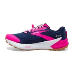 BROOKS Women's Catamount 2 Trail Running Shoe- Peacoat/Pink/Biscuit- Regular (B) -Sneakers Shop 120388 425 M Catamount 2