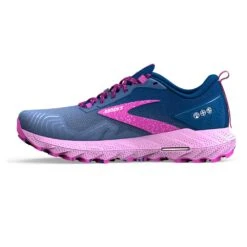 BROOKS Women's Cascadia Trail Running Shoe- Navy/Purple/Violet - Regular (B) -Sneakers Shop 120392 449 M Cascadia 17