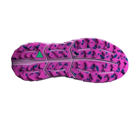 BROOKS Women's Cascadia Trail Running Shoe- Navy/Purple/Violet - Regular (B) - Image 6