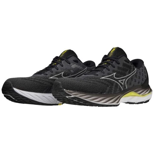 Mizuno Men's Wave Inspire 19 SSW Running Shoe- Black/Nimbus Cloud- Regular (D) - Image 3
