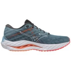 Mizuno Men's Wave Inspire 19 Running Shoe- Provincial Blue/White- Regular (D)